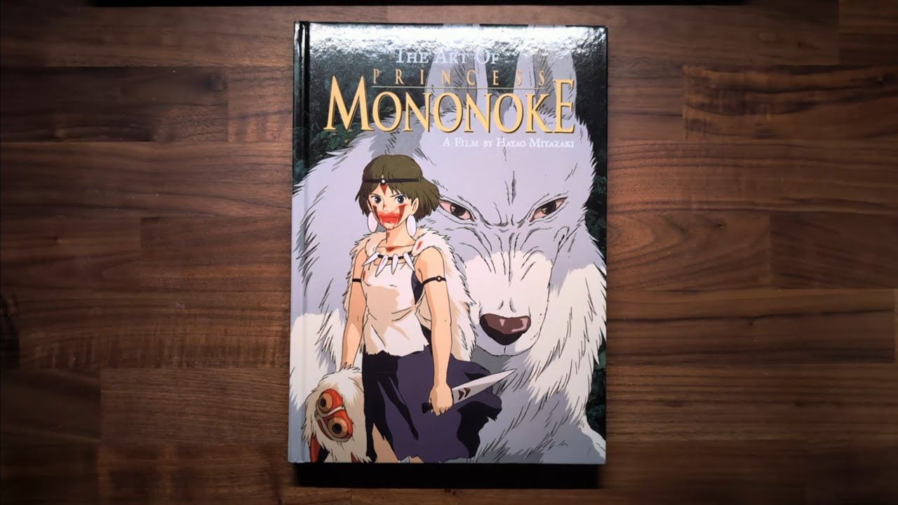 The Art Of Princess Mononoke  - Flip Through 4K HDR