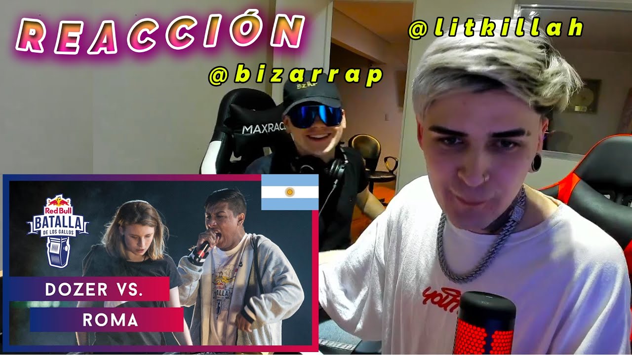 BIZARRAP & LIT KILLAH REACCIONAN A DOZER VS ROMA