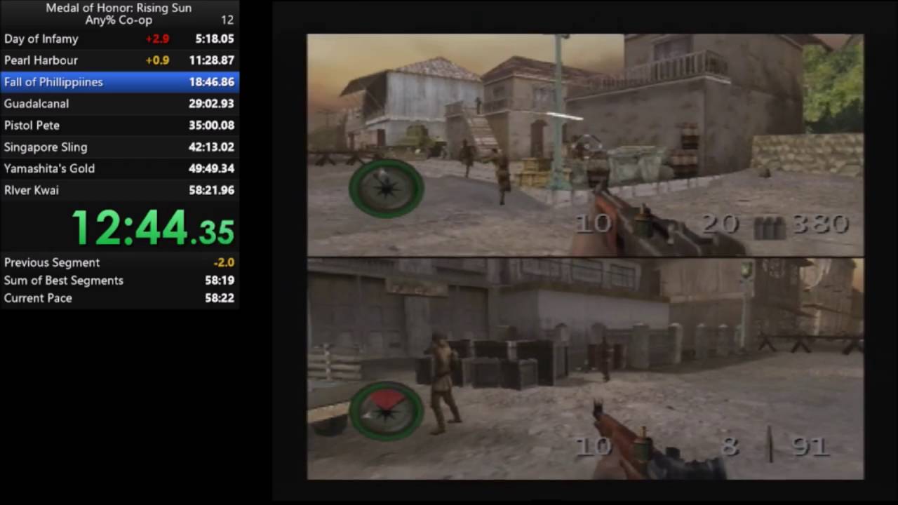 Medal of Honor: Rising Sun Speedrun Co-Op (Former WR) 58:39.53