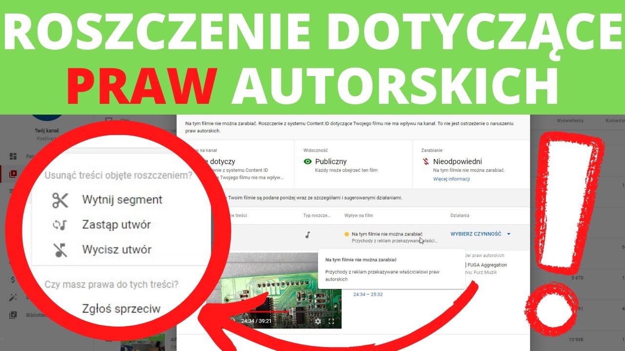 Roszczenie dotyczące praw autorskich na YouTube - skarga/demonetyzacja, jak się odwołać? Kolejny raz