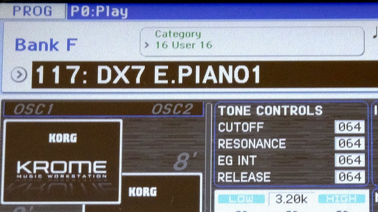 KORG KROME - Sound Programming - DX7 E.PIANO1