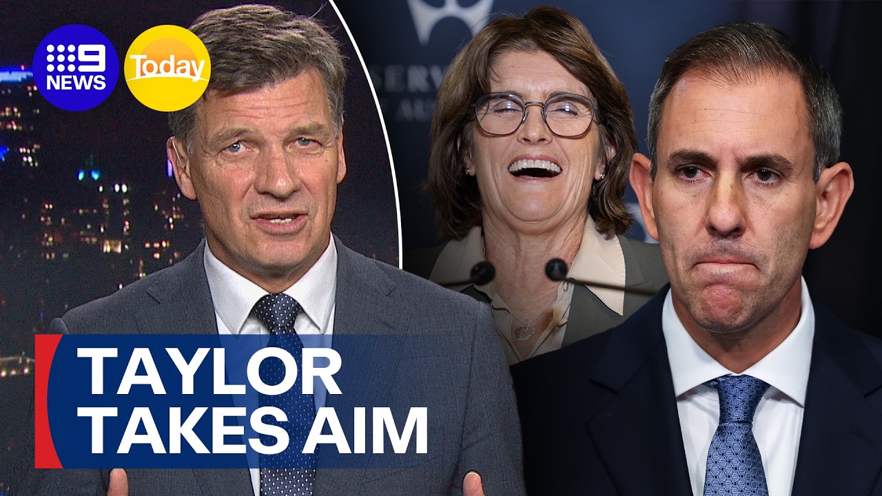 Angus Taylor takes aim at Labor spending after the interest rate hike | 9 News Australia
