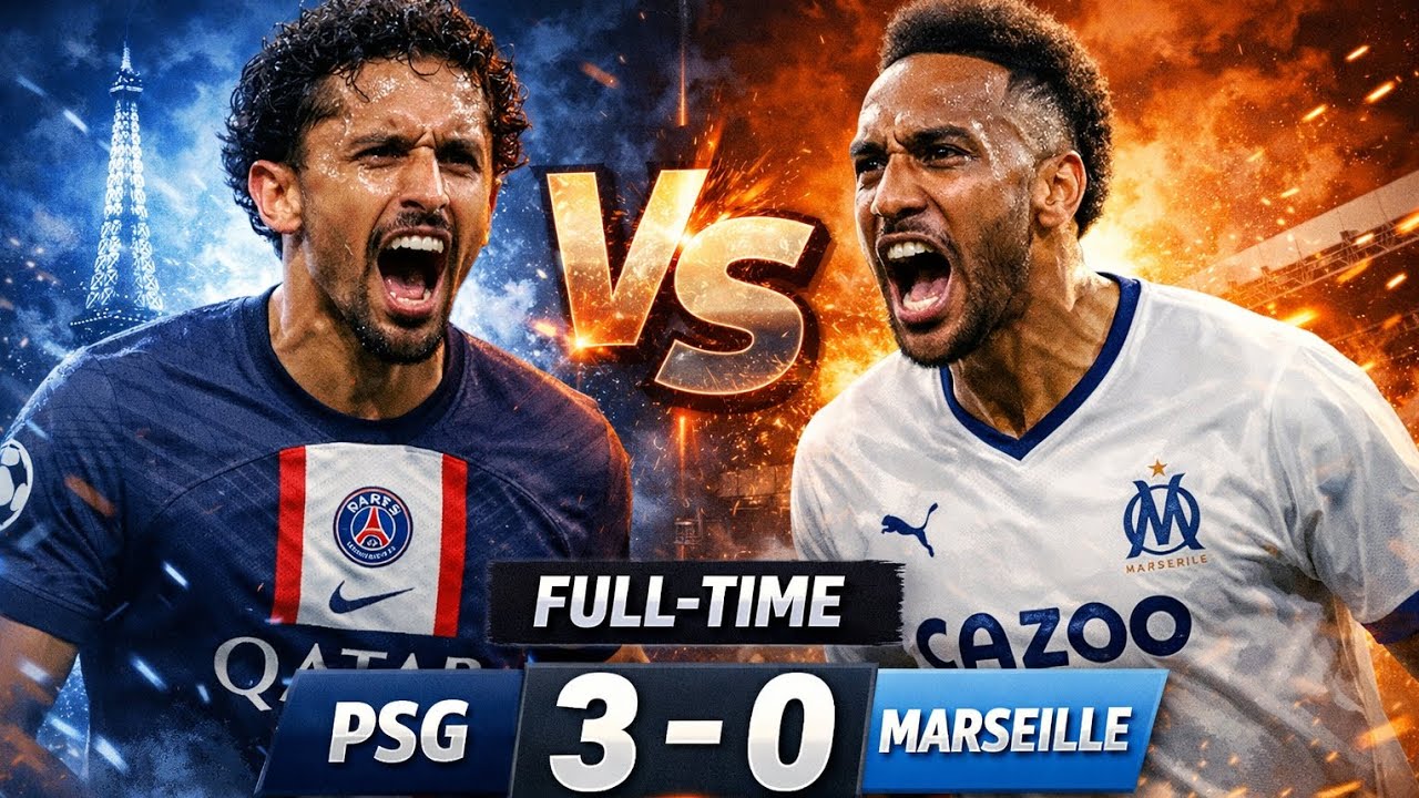 FULL TIME! PSG vs Marseille 3-0 😱 Pertandingan Panas Ligue 1