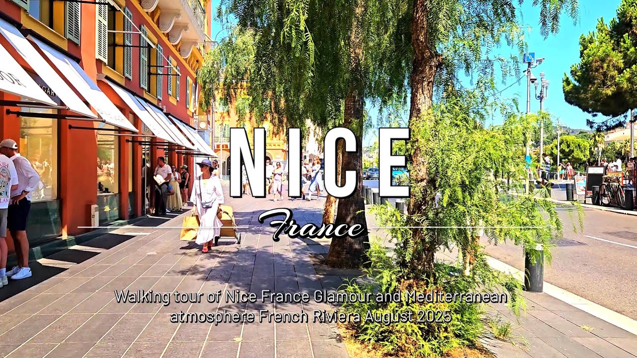 [4K] Walking tour of Nice🌴 France 🇫🇷 | Glamour & Mediterranean atmosphere French Riviera August 2025