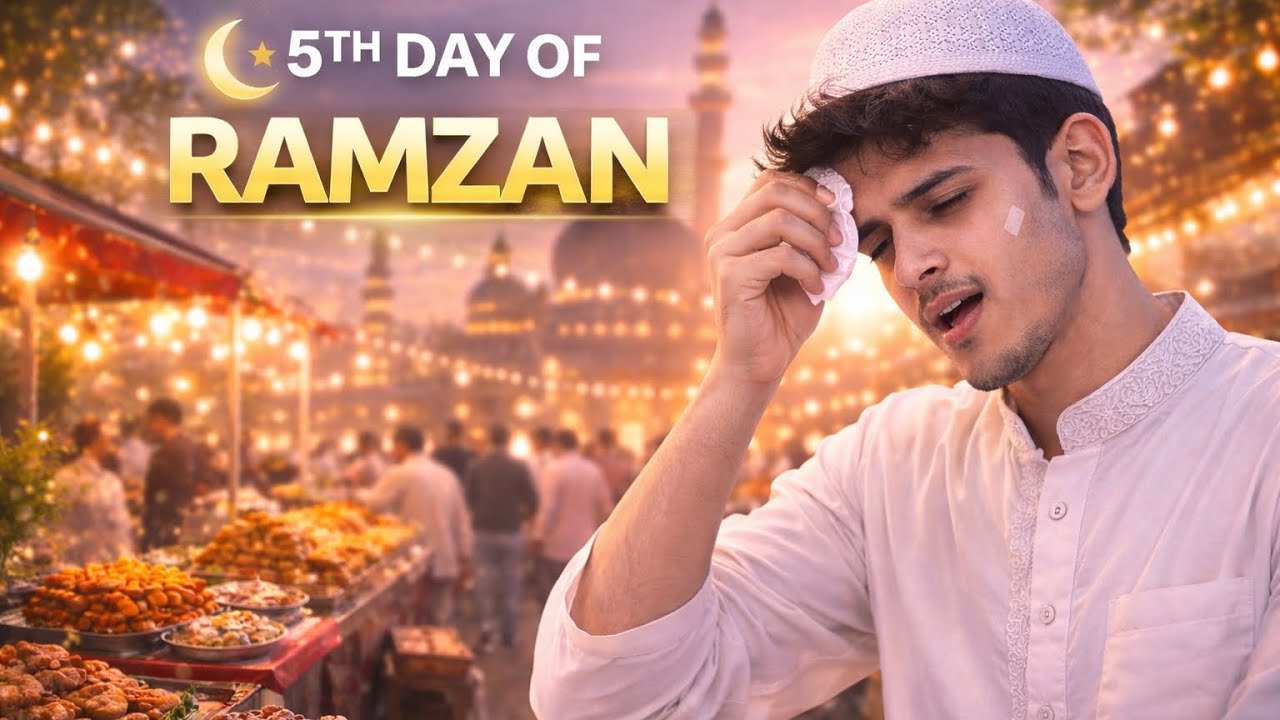 5 th day of ramzan .( Baapre thaggaya 🥱)