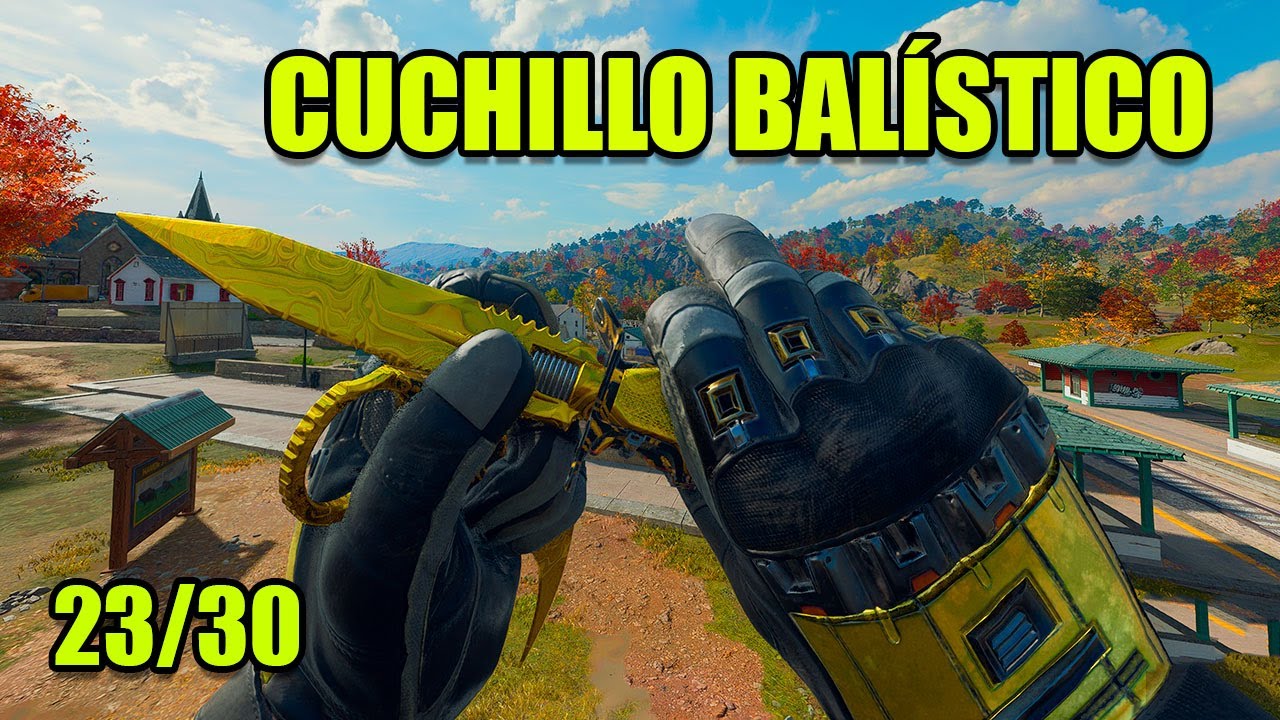 R&Aacute;PIDO Y SENCILLO EL CUCHILLO BAL&Iacute;STICO DE DAMASCO DORADO - WARZONE X BO7