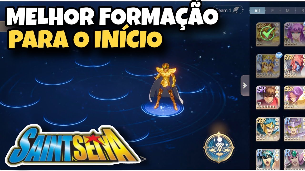 QUAL MELHOR FORMAÇÃO PARA INICIAR NO SAINT SEIYA EX! e VERSÃO BÔNUS PARA F2P TAMBÉM 