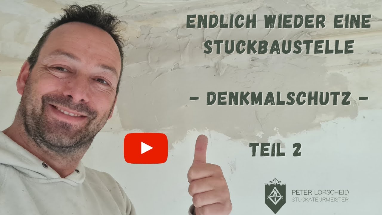 Stuckrestaurierung in einem Denkmalgeschützten Gebäude von 1912 - Teil 2/3