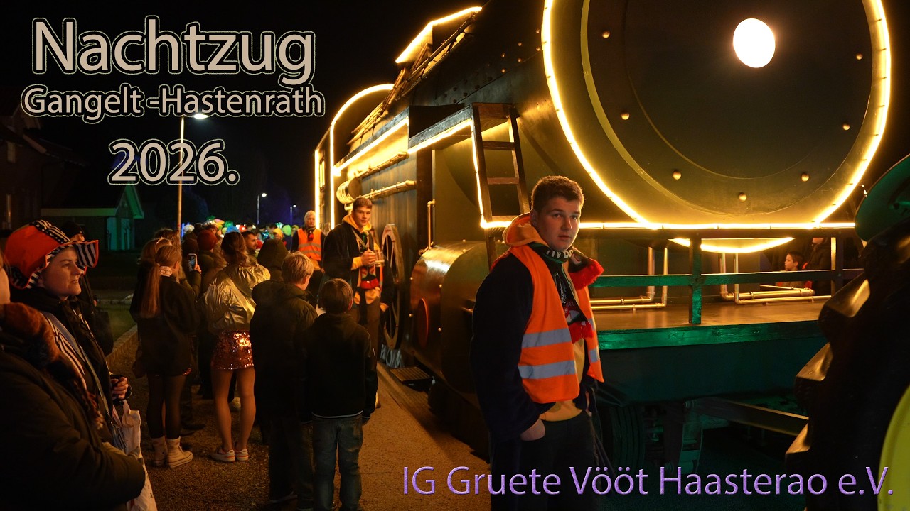 Nachtzug in Gangelt Hastenrath IG Gruete Vööt Haasterao e.V. Lichterzug Karneval 2026 D'r Zoch Kütt👍