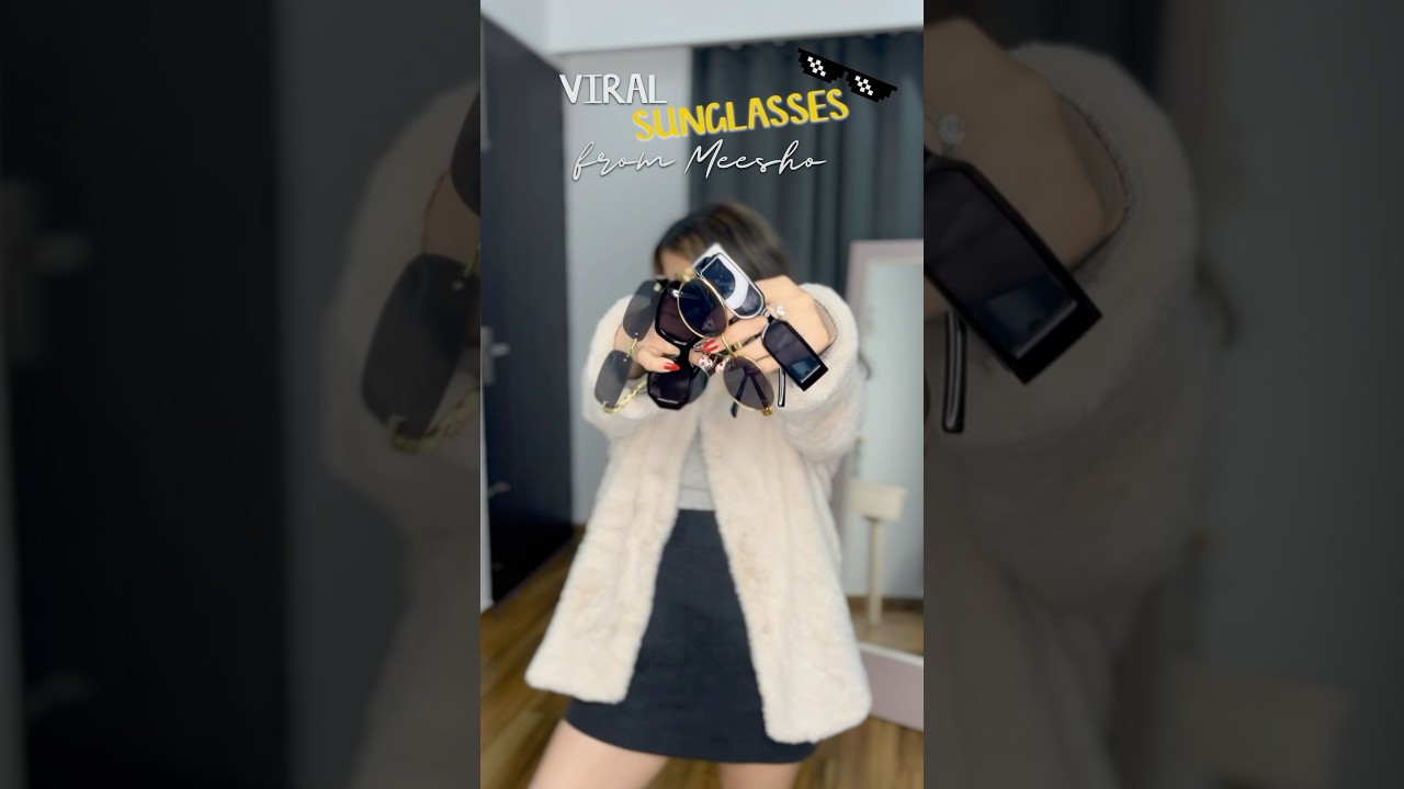 Viral Sunglasses under 150/- from Meesho 😱😍 #meeshohaul #sunglasses #meeshofinds