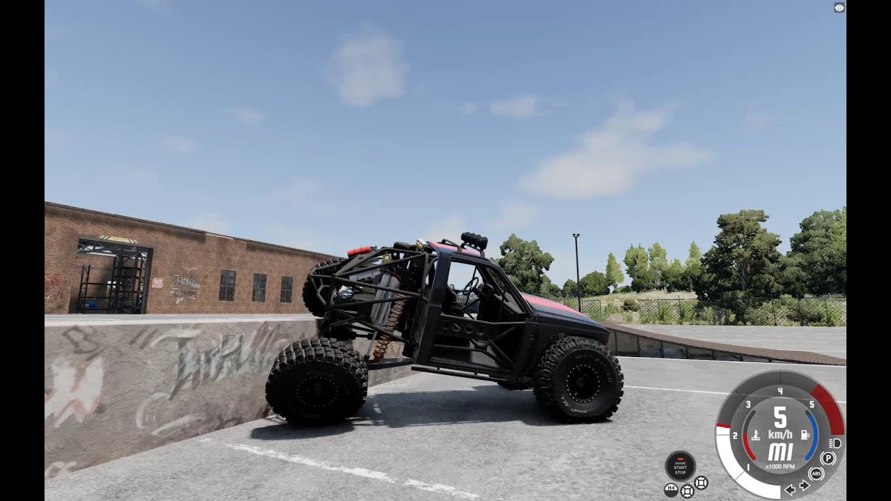 BeamNG  crawler dans deux sites abandonnés !!!