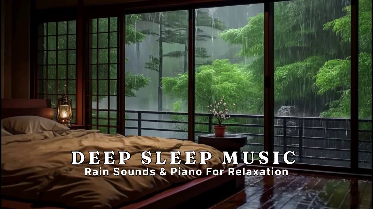 Relaxing Sleep Music + Rain Sounds to Stop Overthinking & Stress Relief, Sleep Music, Calming Music