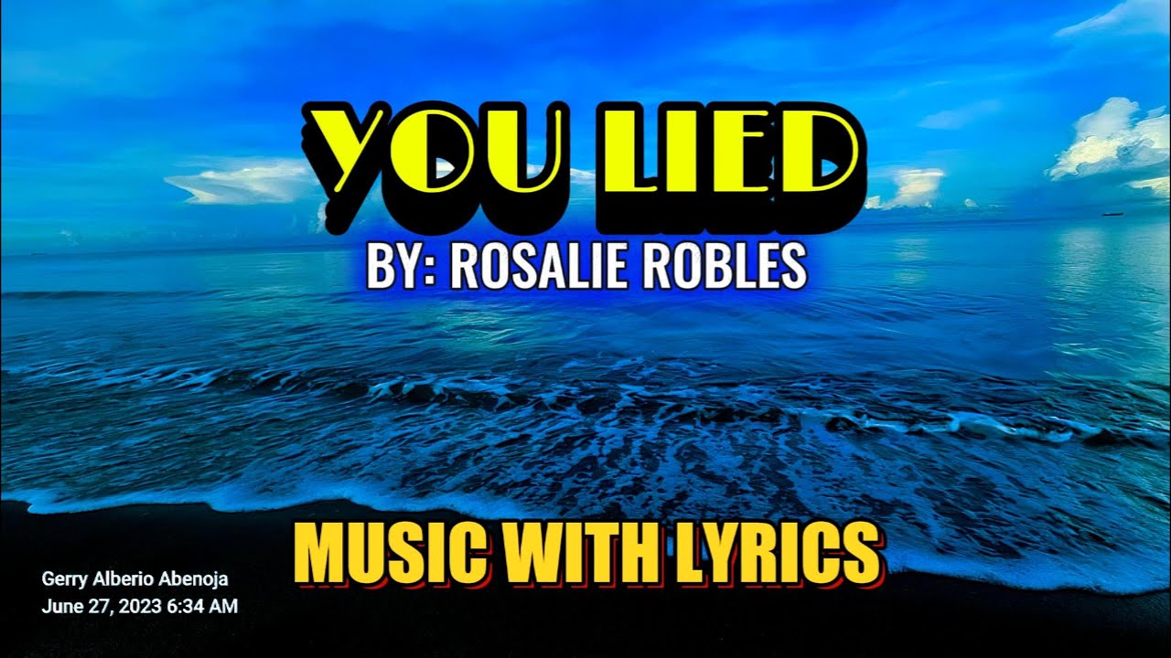 YOU LIED - В ИСПОЛНЕНИИ РОЗАЛИ РОБЛЕС || МУЗЫКА С ТЕКСТОМ