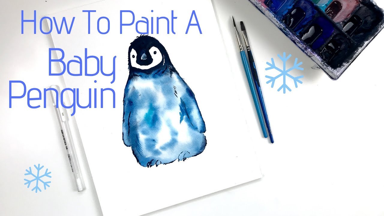How to Paint a Baby Penguin in Watercolor with Lisa Whitehouse | Step by Step Painting Tutorial