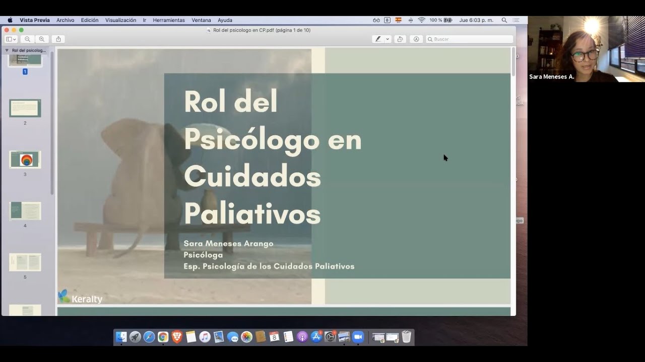 Charla: Rol del psicólogo en cuidados paliativos.