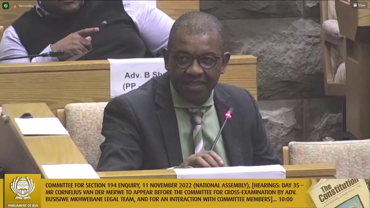 Committee for Section 194 Enquiry, 11 November 2022
