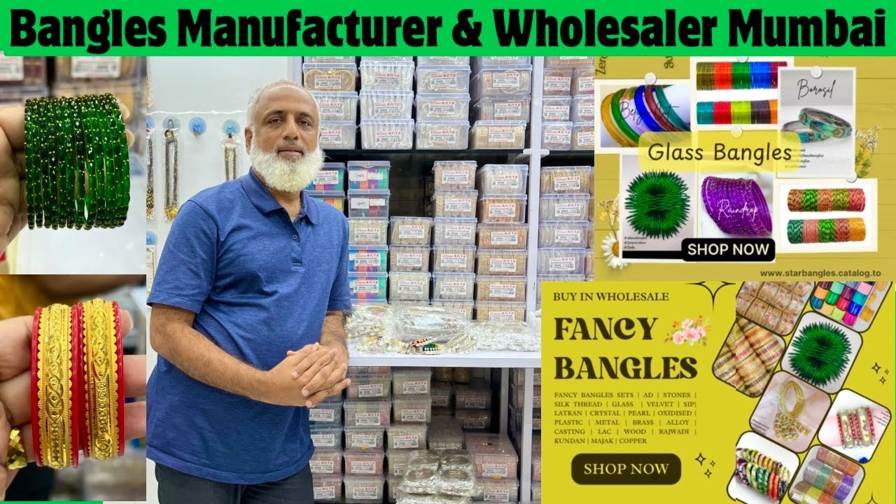 Bangles Manufacturer & Wholesalers in Mumbai Fancy Glass Bangles Bentex bangles  Wholesale Market 