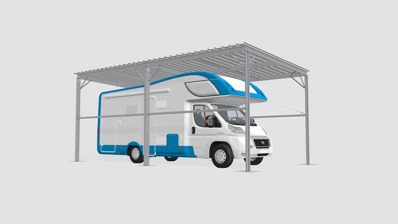 RV garage assembly | Abri-kit camping-car 2017