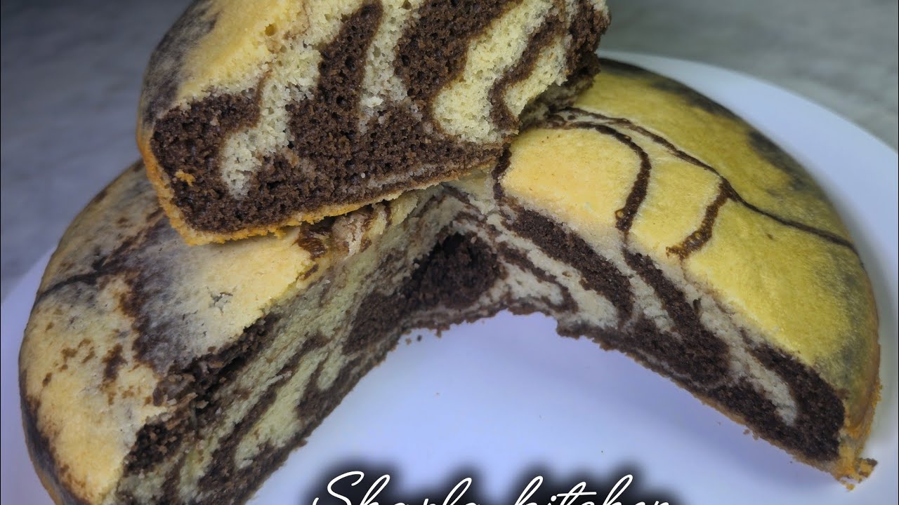 HOW TO MAKE SUPER MOIST MARBLE CAKE / MARBLE CAKE HOMEMADE RECIPE / ZEBRA CAKE #cakerecipe #easycake