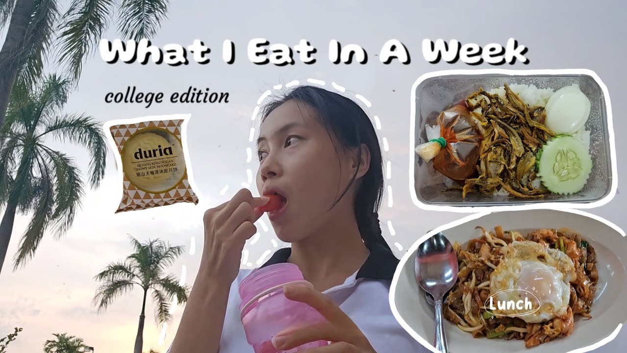 College vlog: what I eat in a week + how much I spent (as a Malaysia matriculation student)