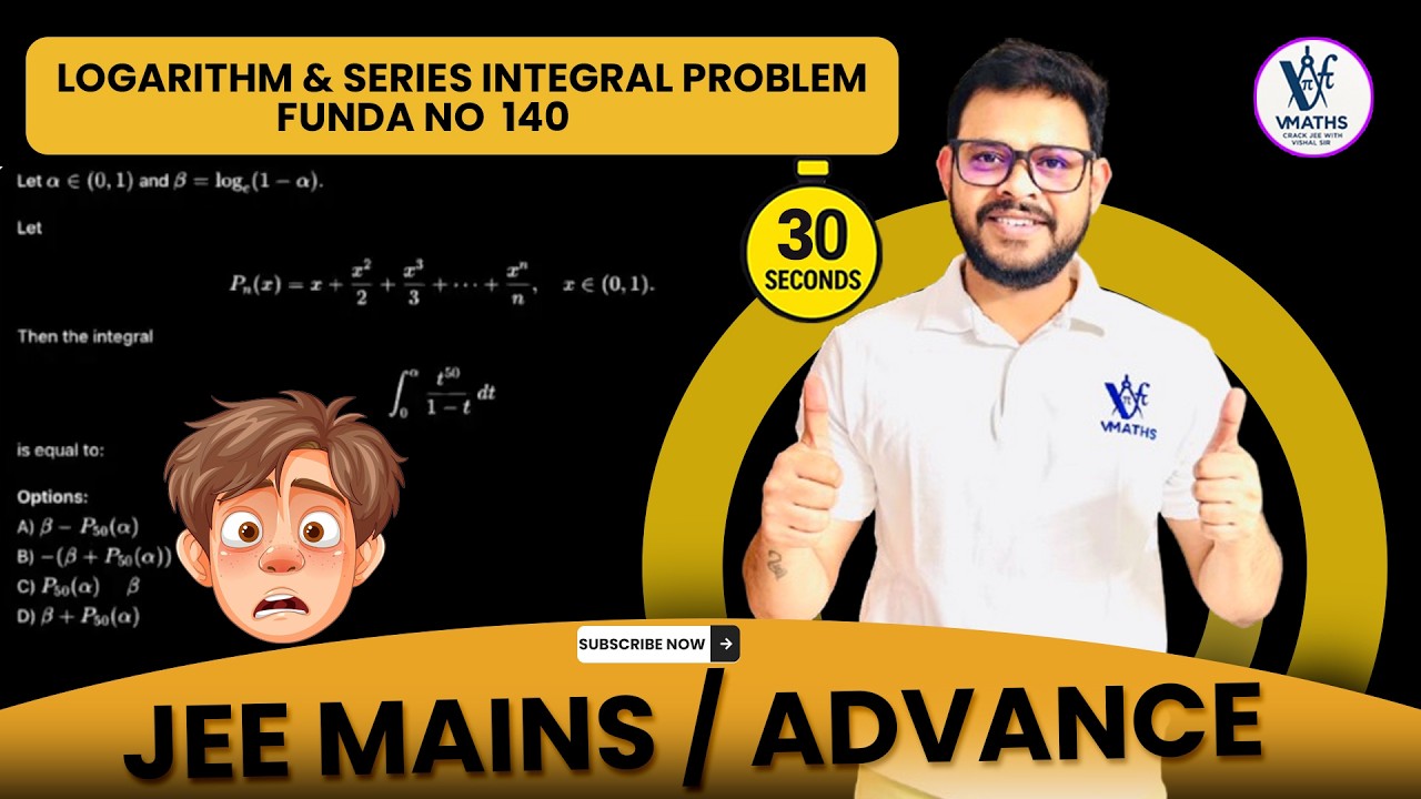 🔥 Tough Logarithm & Series Integral Problem | Evaluate ∫₀ᵅ t⁵⁰:1−t dt | Olympiad Level Math