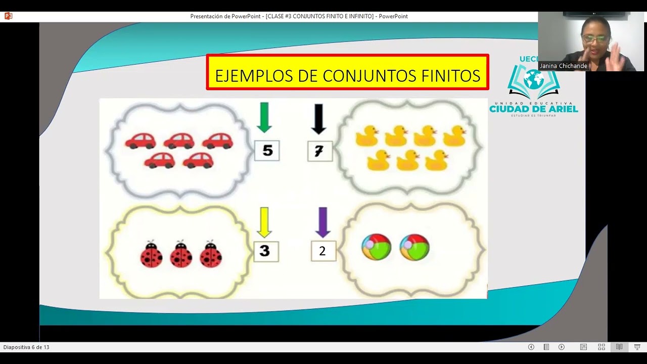 Clase grabada- Relaciones lógica matemáticas- Conjunto finito e infinito- 1° EGB