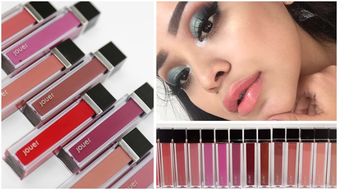 Jouer Cosmetics New Lipgloss Swatches | 2017