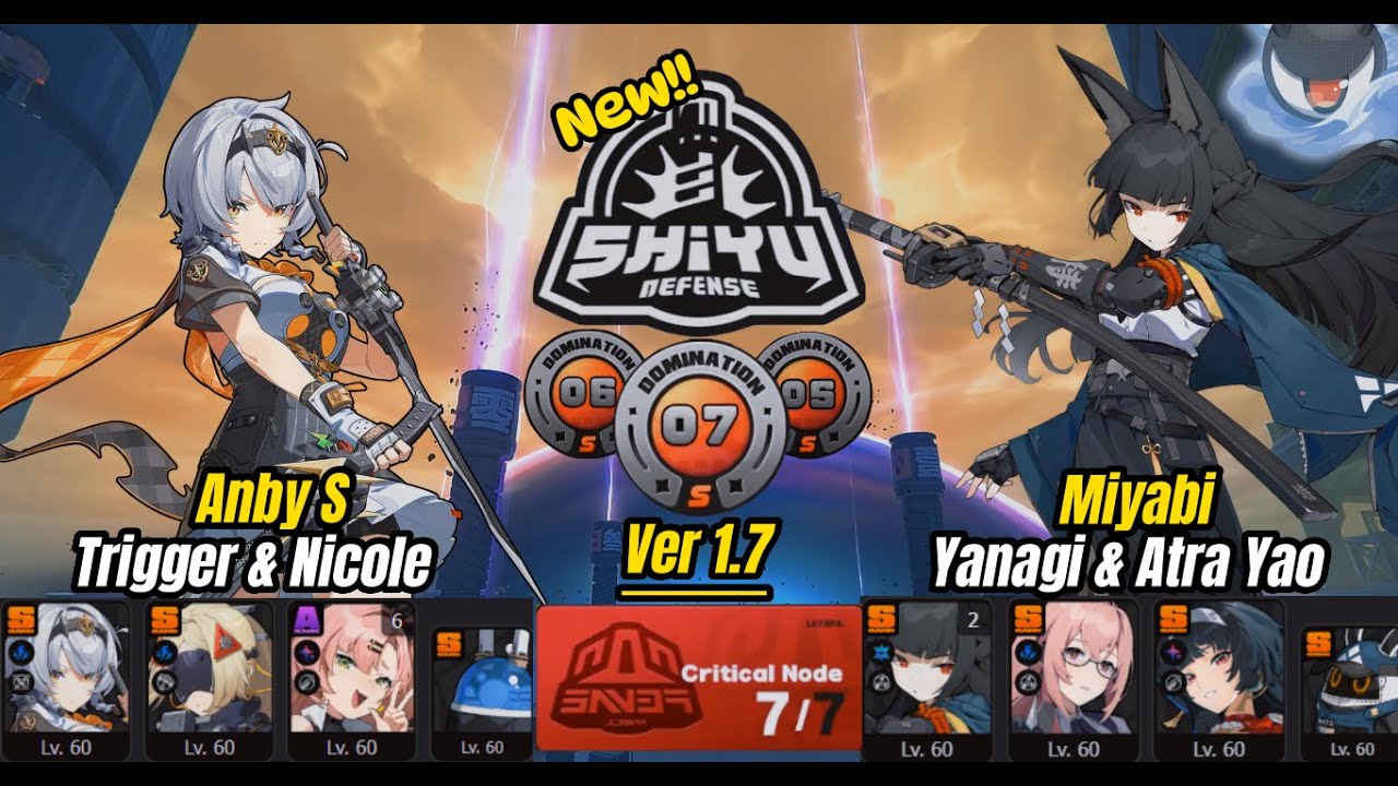 M0W1 AnbyS & M2W1 Miyabi | NEW Shiyu Defense 5 - 6 - 7 | Zenless Zone Zero 1.7