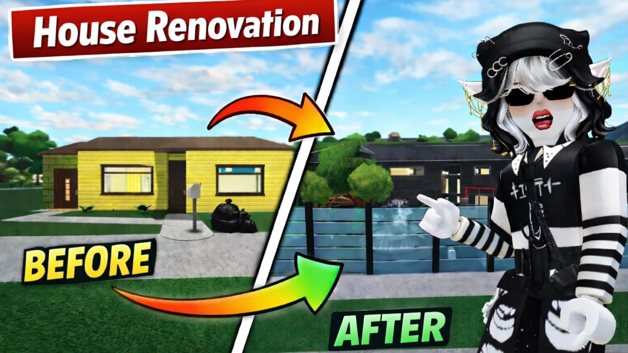 I RENOVATED the starter HOUSE in Bloxburg