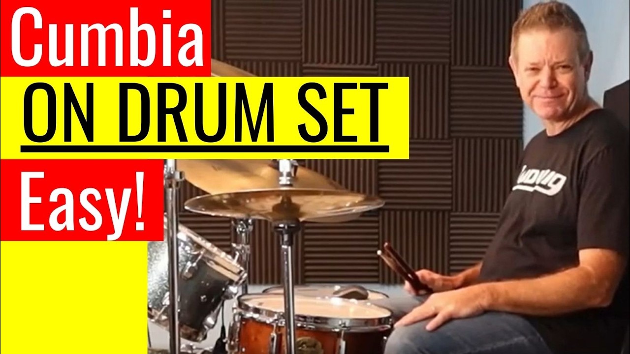 Latin Drum Beats: How To Play Cumbia On Drums!😀