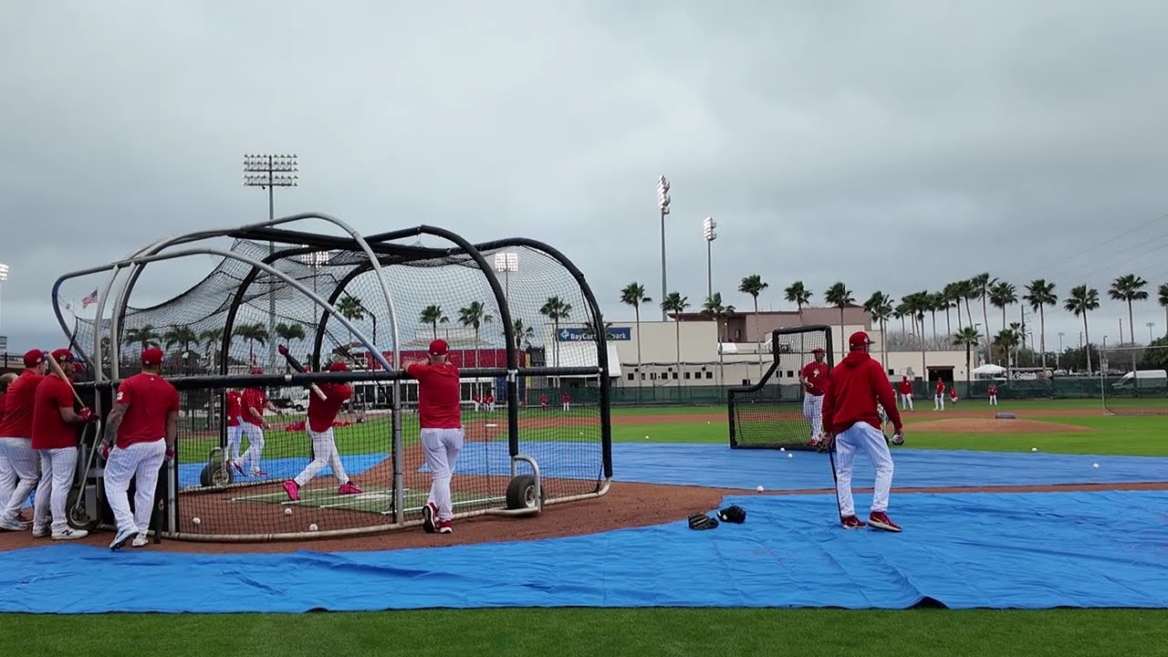 Adolis Garcia Batting Practice at Phillies Spring Training 2026