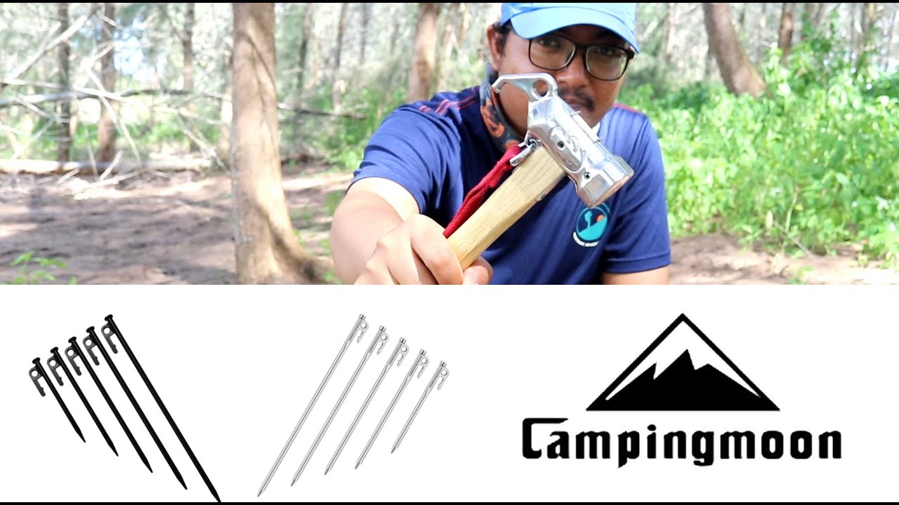 Camping Aksesori dari CampingMoon I Tent Peg & Copper Head Hammer I Camping Malaysia