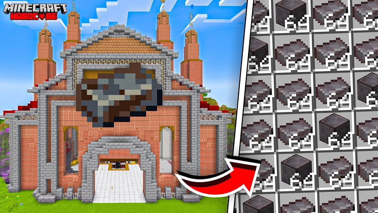 I Built A NETHERITE FACTORY In Minecraft Hardcore