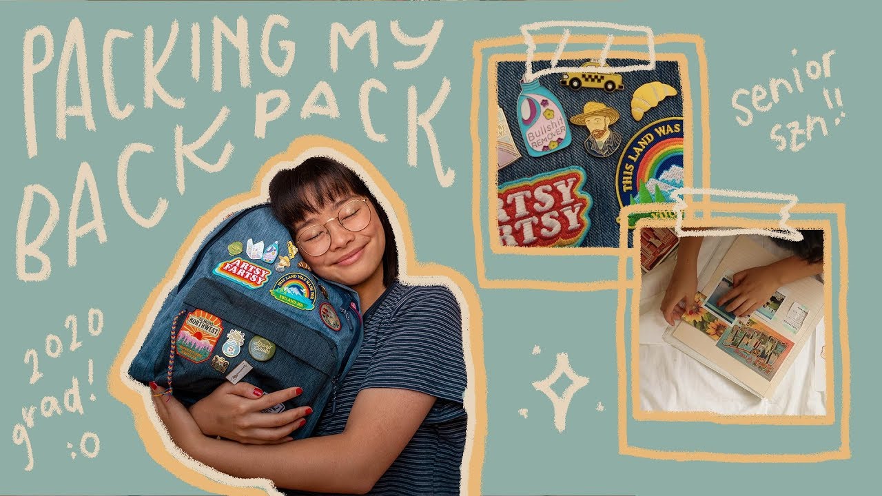 packing my backpack for senior year 🎒⚡️