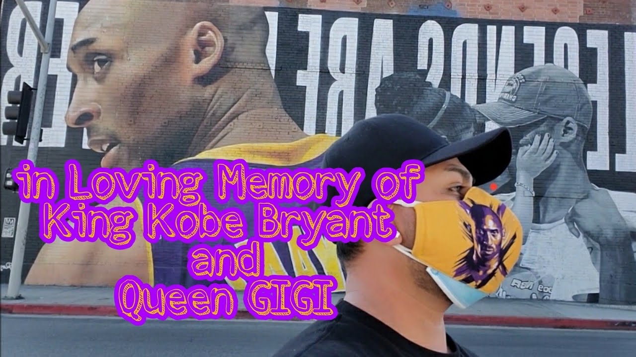 Kobe Bryant's Gravesite and Murals in Memory Of Kobe and Gigi