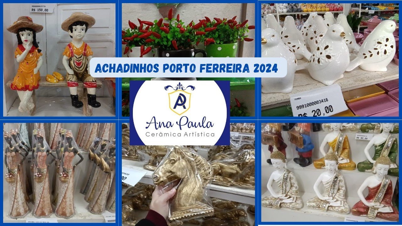 Tour loja Ana Paula Cerâmica Artística Porto Ferreira tour completo #portoferreira #decoracaodolar