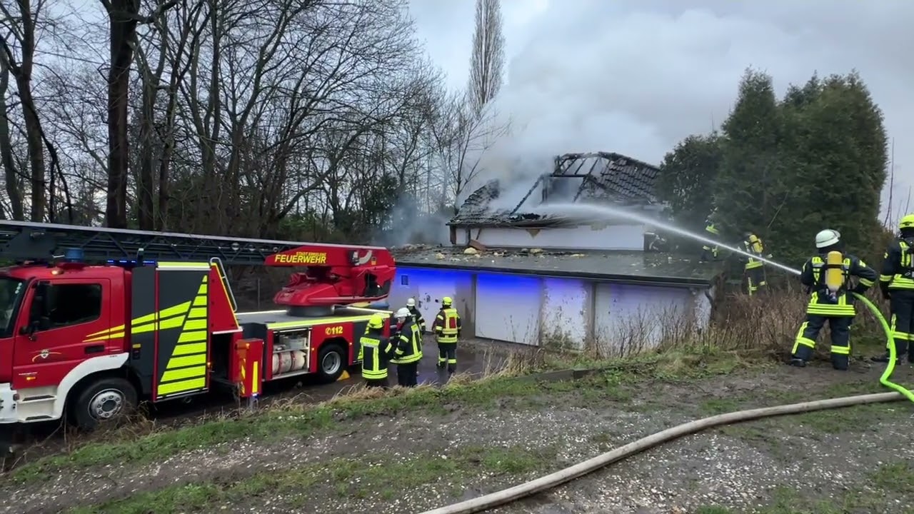 Dachstuhlbrand in Erkelenz