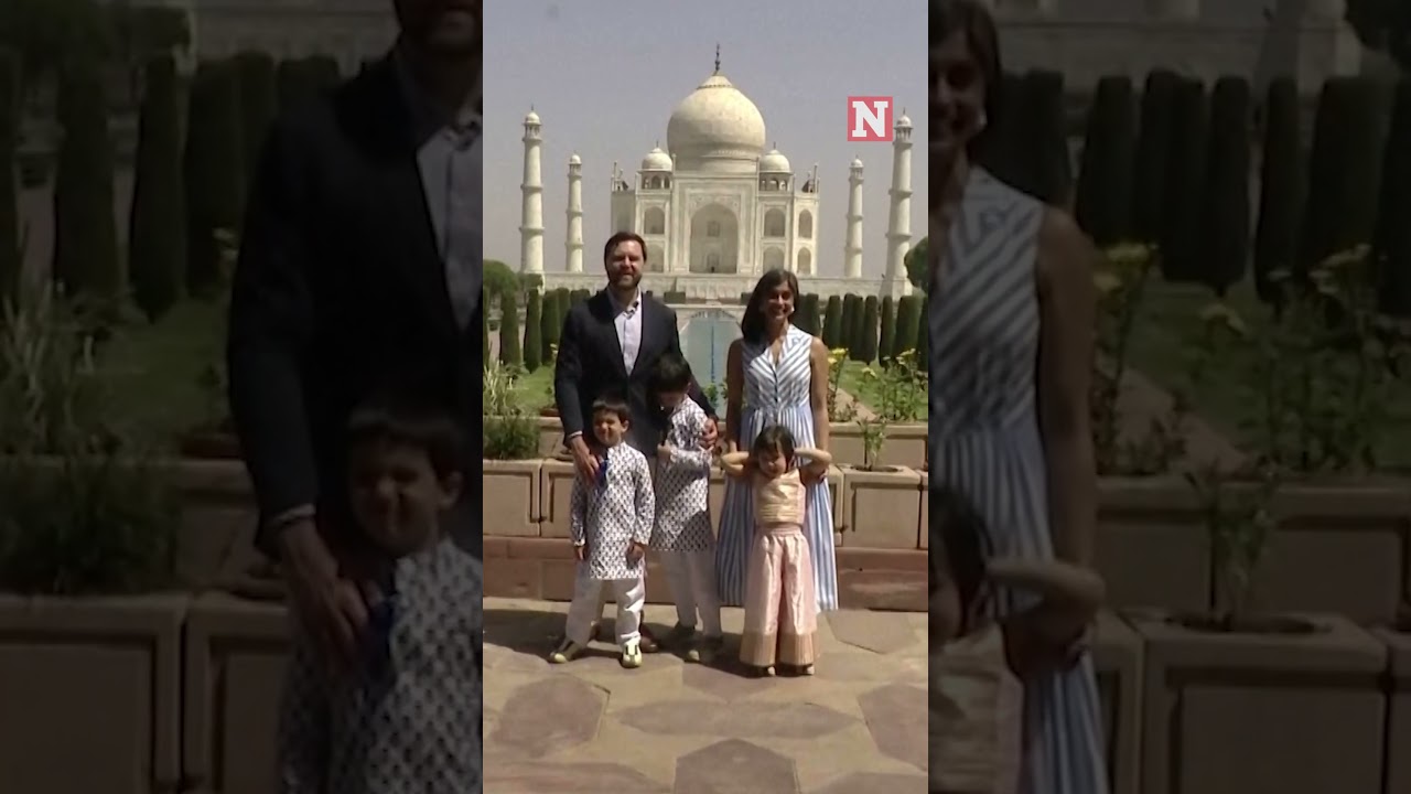 JD Vance And Family Seen Touring Taj Mahal During India Visit