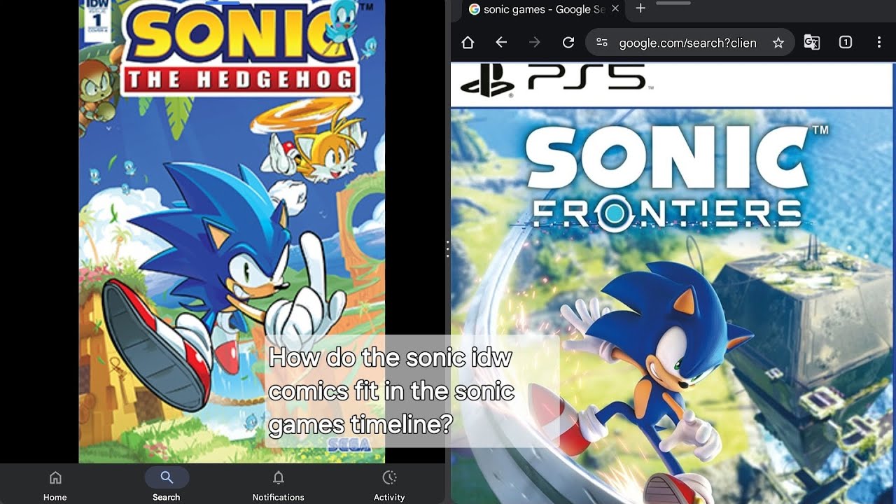 How do the sonic idw comics fit in the sonic games timeline?