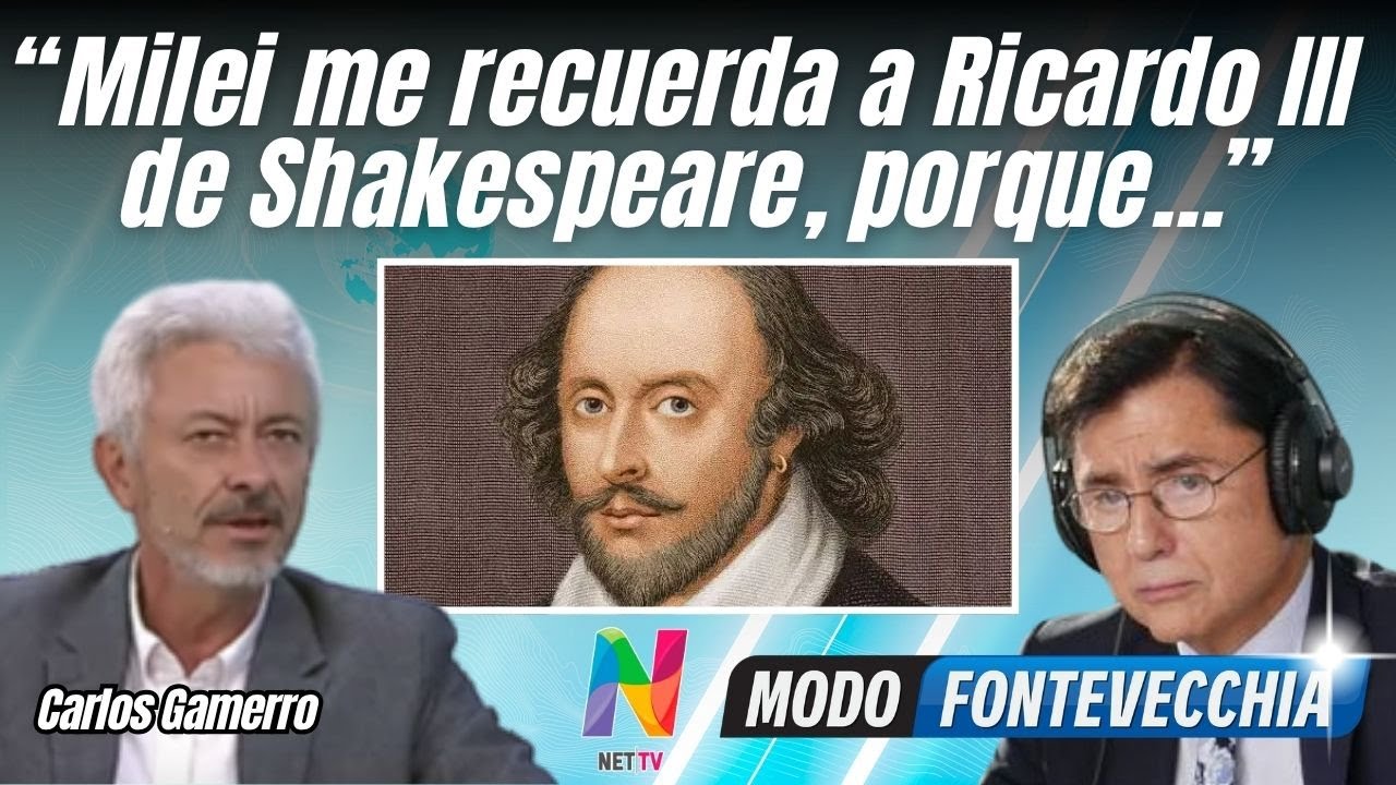 El escritor Carlos Gamerro comparó a Milei con los personajes de las tragedias shakespereanas