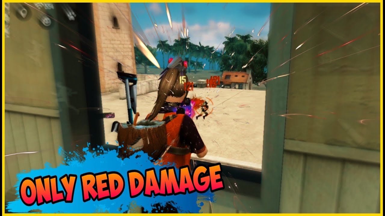 FREE FIRE ONLY RED DAMAGE SOLO VS SQUAD HIGHLIGHTS #Rakesh00007