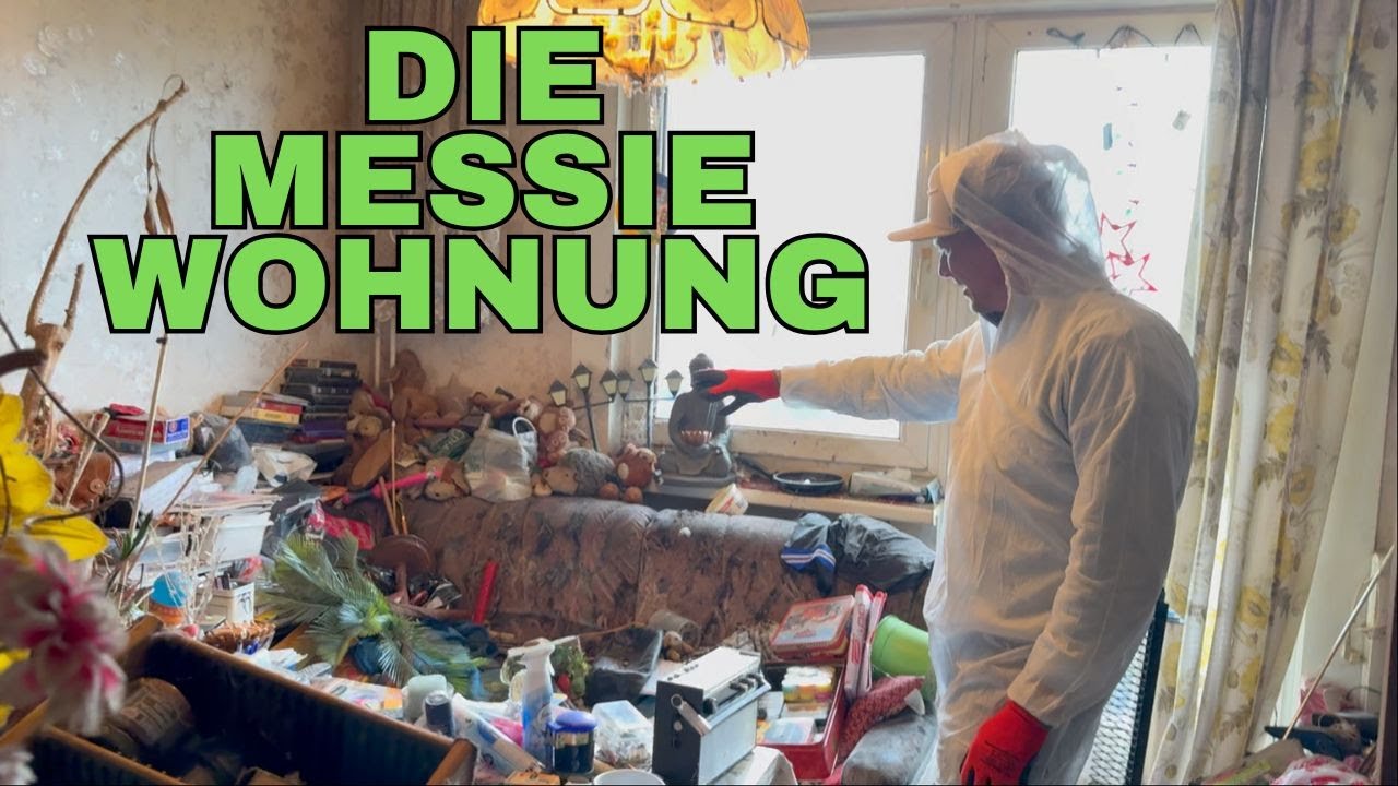 Achtung, nichts für schwache Nerven - echte Messie Wohnung entrümpeln! Teil 1
