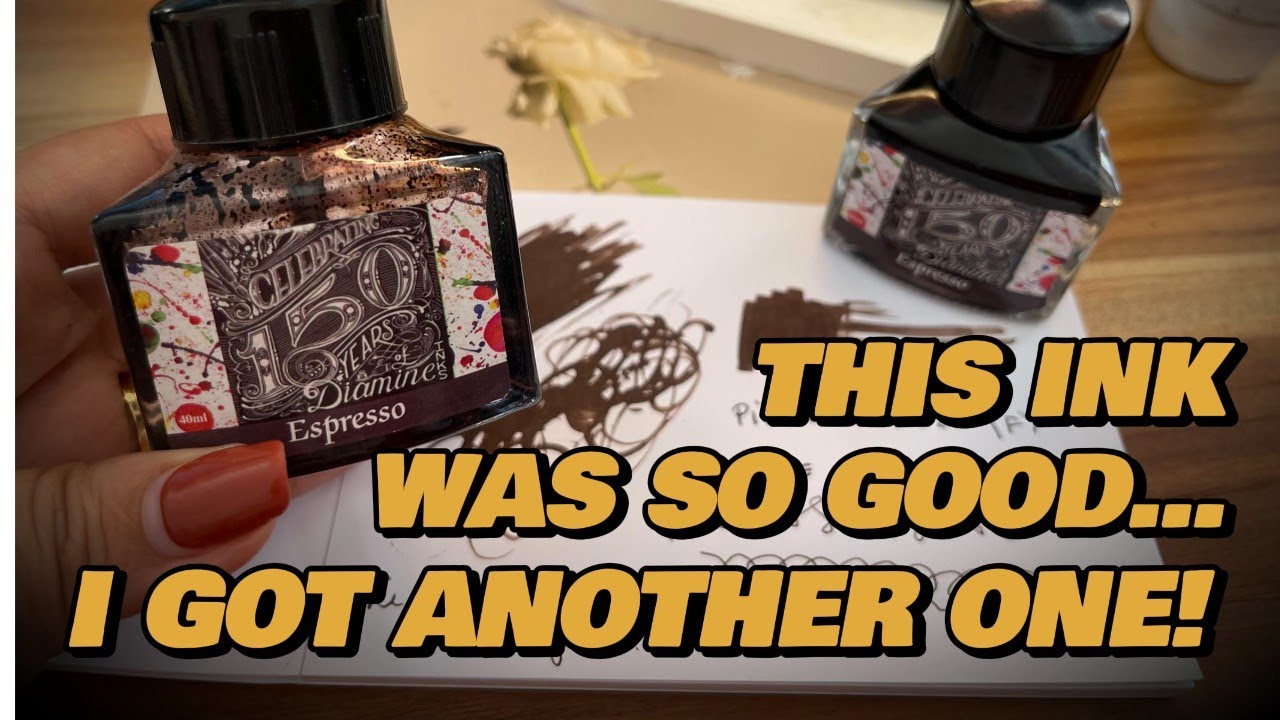 MY FAVORITE INK? First Empty Bottle! ☕🖋️ Diamine Espresso Fountain Pen Ink Review | #fountainpen