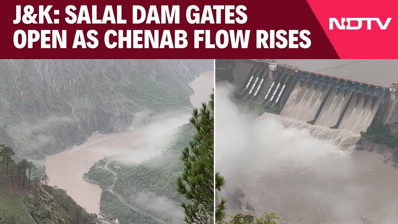J&K Flood News | Heavy Rain In Reasi Raises Chenab's Flow, All Gates Of Salal Dam Opened