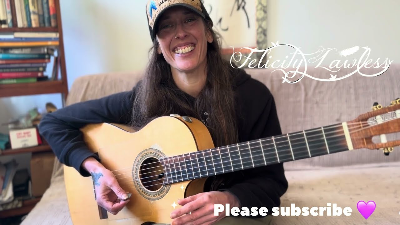Felicity Lawless Tutorial: Heart of Gold Neil Young Lesson/ Emin and min pentatonic Jam Track