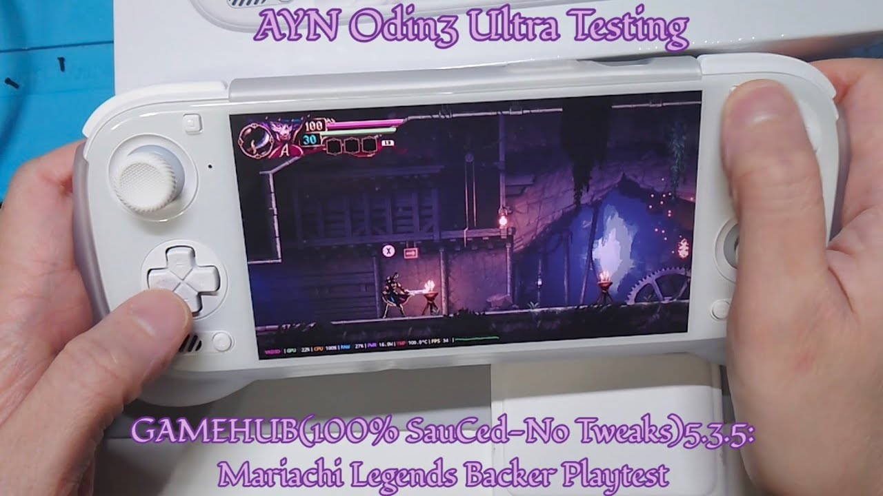 AYN Odin 3 Ultra Gamehub Mariachi Legends Playtest 12-12-2025