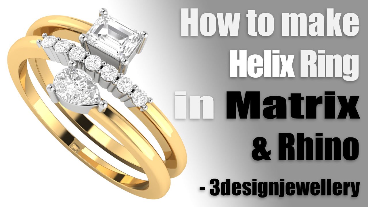 ||🔷How to make Helix Ring🔷|| #Matrix 9 || #Rhino 3D || #Tutorial