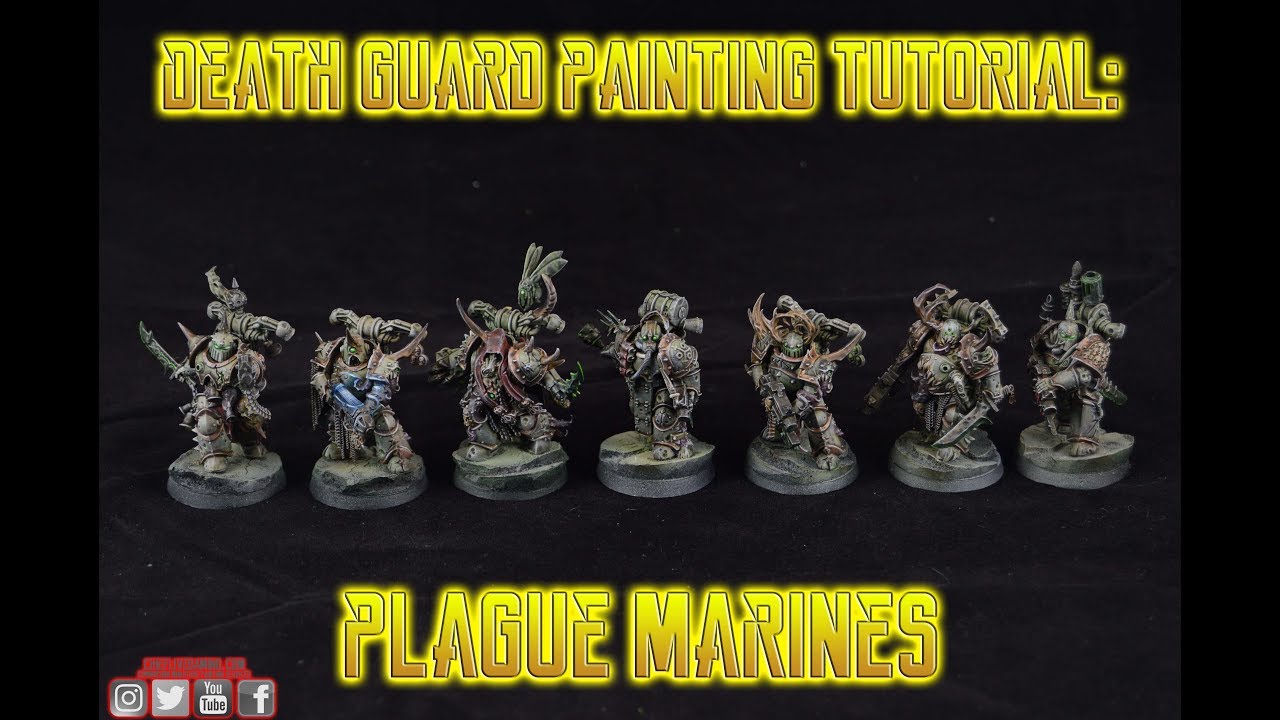 Death Guard Nurgle Plague Marines Painting Tutorial Warhammer 40k Dark Imperium Guide P1