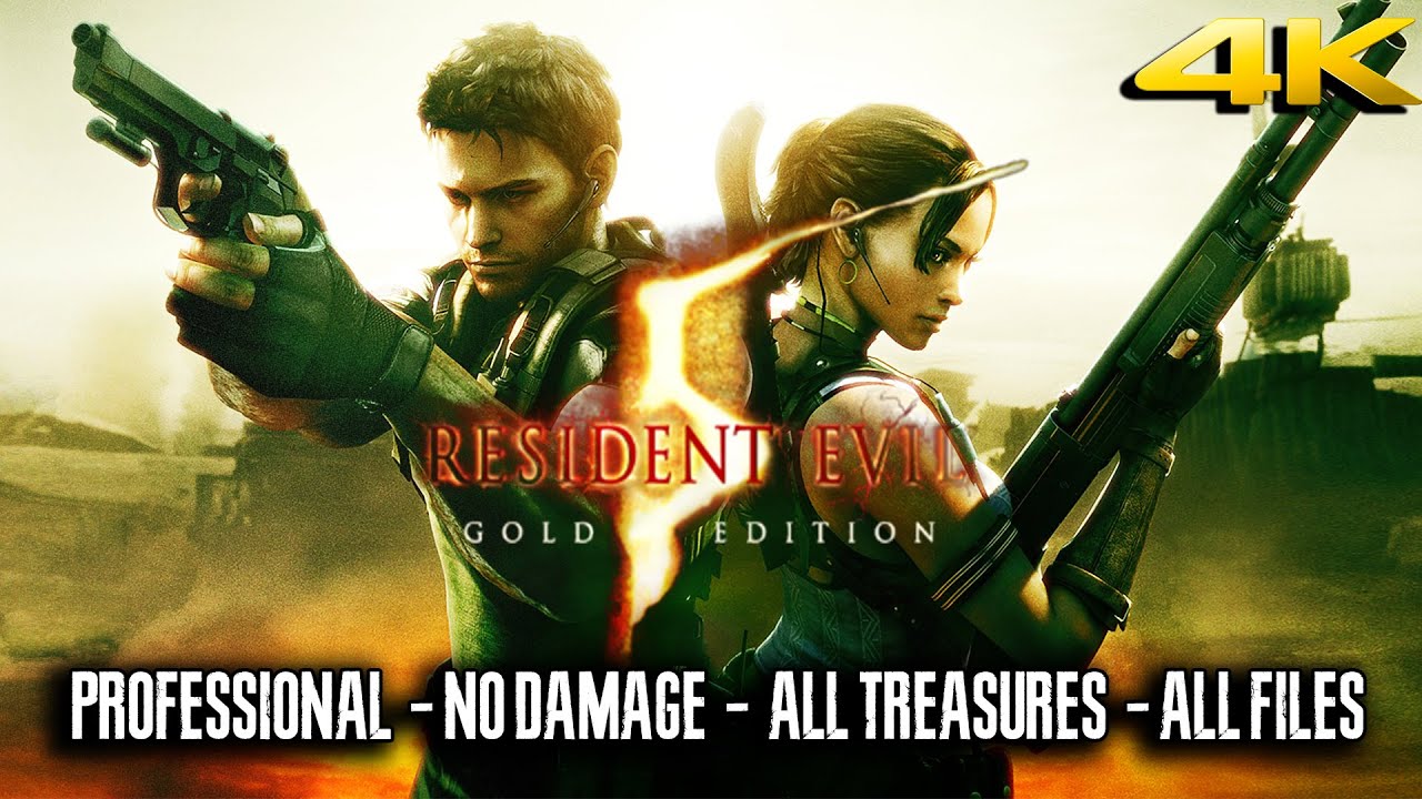 RESIDENT EVIL 5 (PC) - FULL GAME | Professional - No Damage - Solo - No Upgrades【4K60ᶠᵖˢ UHD】