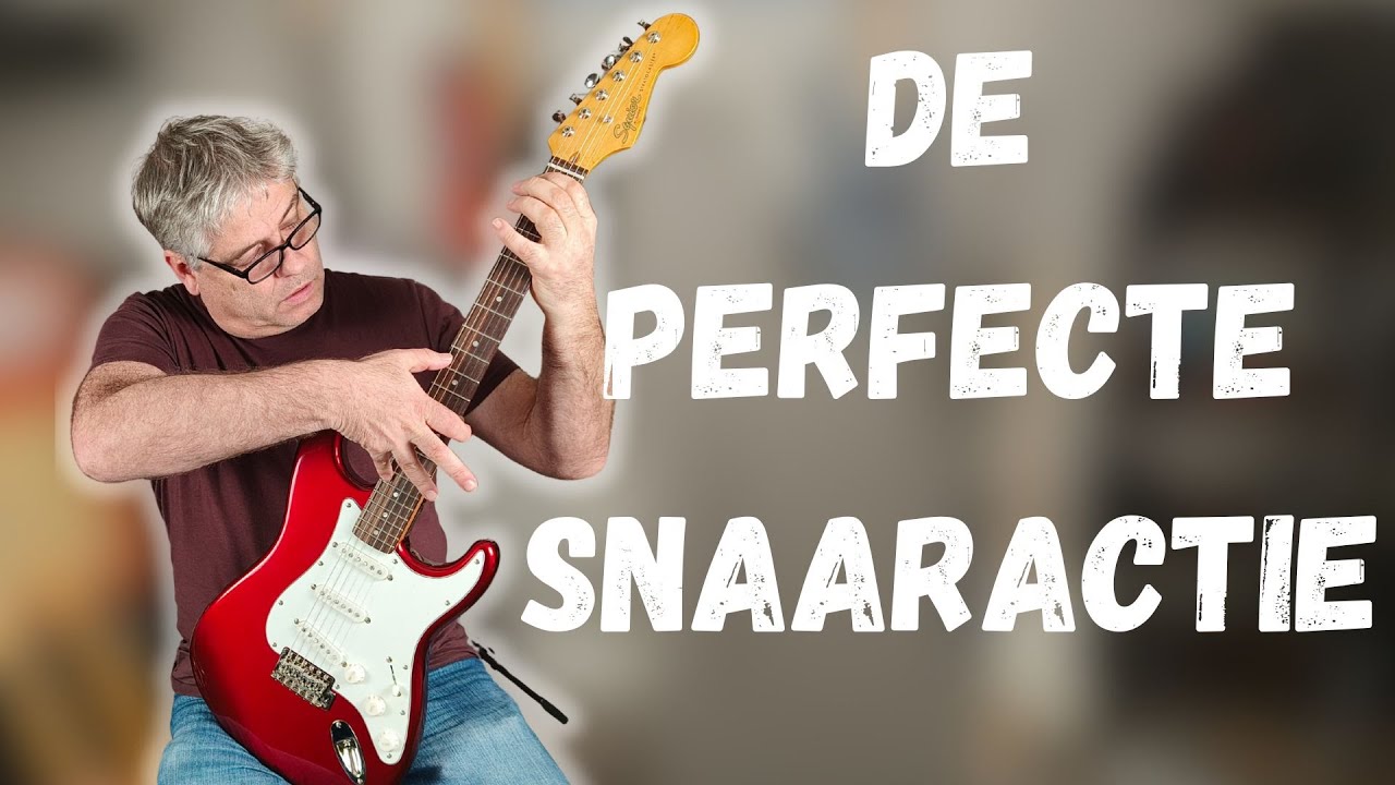Perfecte snaaractie afstellen met de fretboard radius | Tutorial met een Squier Stratocaster CV
